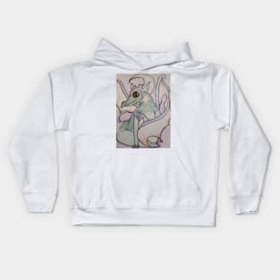 Ink Detail Dragon Art Print And Others Kids Hoodie